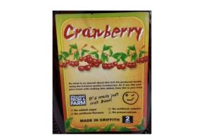 The cranberry juice pack, which contained added sugar and other additives, says &ldquo;It&rsquo;s really just fruit juice!&rdquo;.